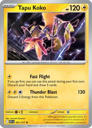 Tapu Koko - (067) Holofoil [ME Ascended Heroes]