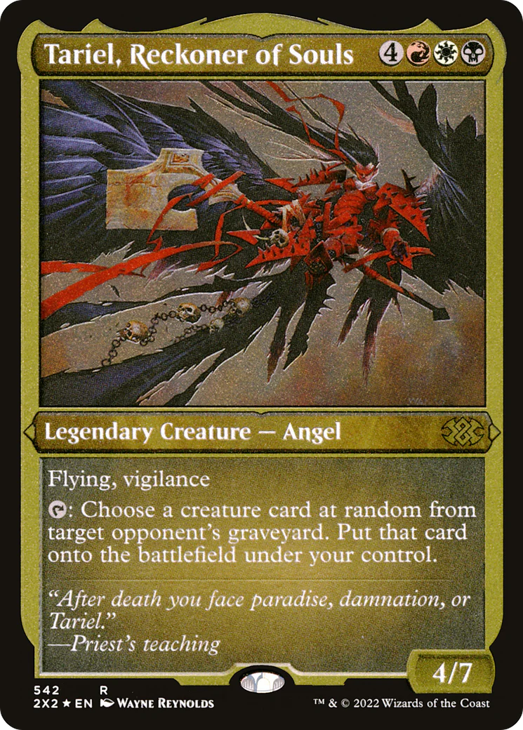 Tariel, Reckoner of Souls (Foil Etched)  [Foil]  (2X2-542) - [Double Masters 2022]