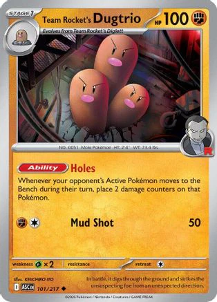 Team Rocket's Dugtrio - (101/217) [ME Ascended Heroes]