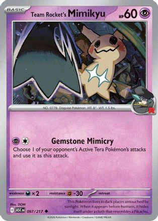 Team Rocket's Mimikyu - (097/217) Reverse Holofoil [ME Ascended Heroes]