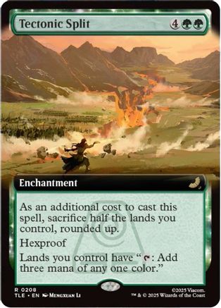 Tectonic Split (Extended Art)  [Foil]  (TLE-208) - [Avatar: The Last Airbender: Eternal-Legal]