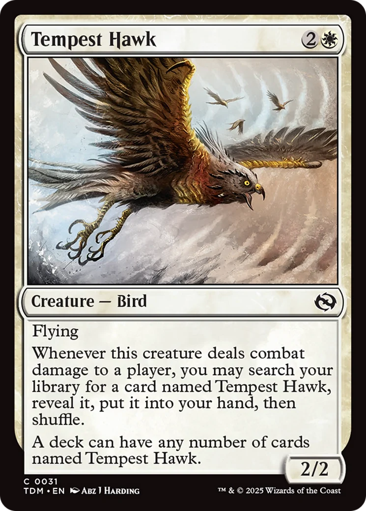 Tempest Hawk  (TDM-031) - [Tarkir: Dragonstorm]