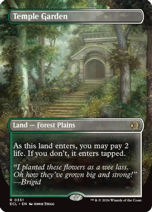 Temple Garden (Borderless)  (ECL-351) - [Lorwyn Eclipsed]