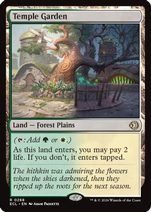Temple Garden  [Foil]  (ECL-268) - [Lorwyn Eclipsed]