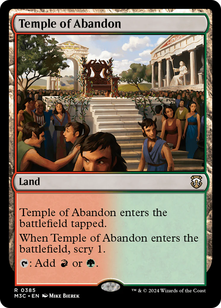 Temple of Abandon  [Foil]  (M3C-385) - [Modern Horizons 3 Commander]