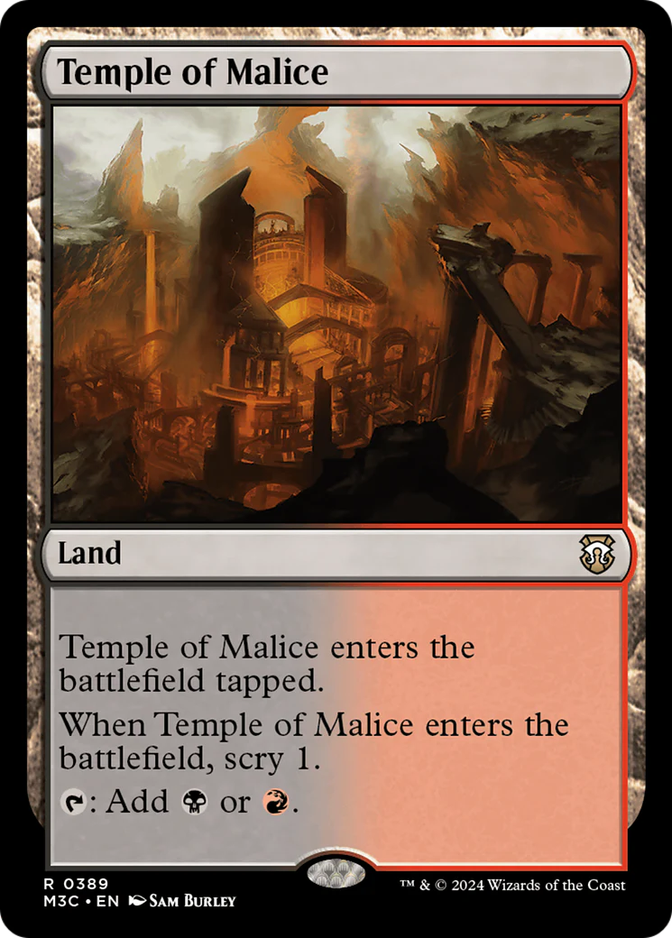 Temple of Malice  [Foil]  (M3C-389) - [Modern Horizons 3 Commander]