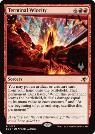 Terminal Velocity  [Foil]  (PPEOE-163) - [Promo Pack: Edge of Eternities]