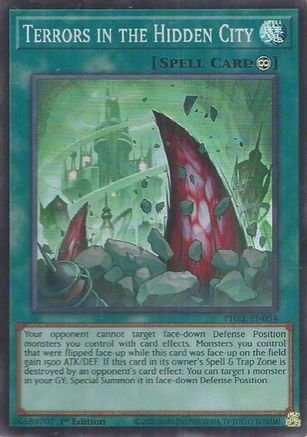 Terrors in the Hidden City (Super Rare) [PHRE-EN054] - Phantom Revenge 1st Edition - Super Rare
