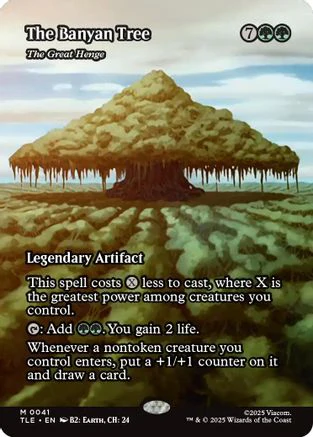The Banyan Tree - The Great Henge (Borderless)  [Foil]  (TLE-041) - [Avatar: The Last Airbender: Eternal-Legal]