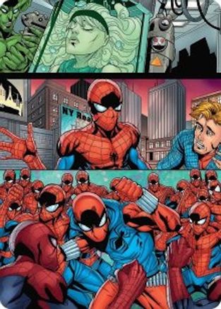 The Clone Saga Art Card  (AASPM-042) - [Art Series: Marvel's Spider-Man]