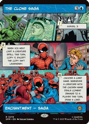 The Clone Saga (Borderless)  [Foil]  (SPM-219) - [Marvel's Spider-Man]