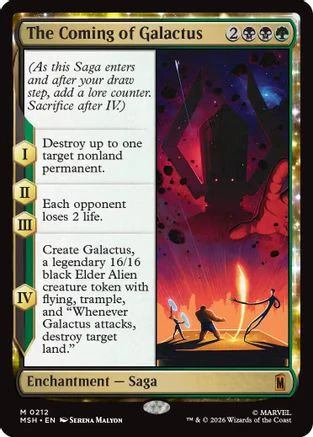 The Coming of Galactus  [Foil]  (MSH-212) - [Marvel Super Heroes]