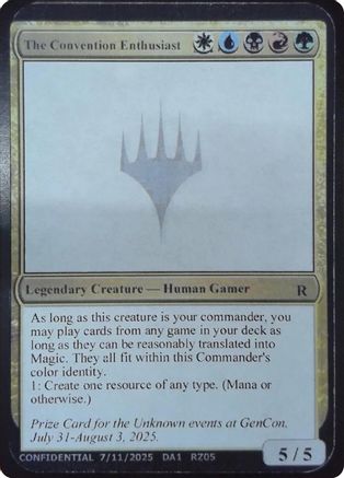 The Convention Enthusiast  (-) - [Un-Known Event Playtest Cards]