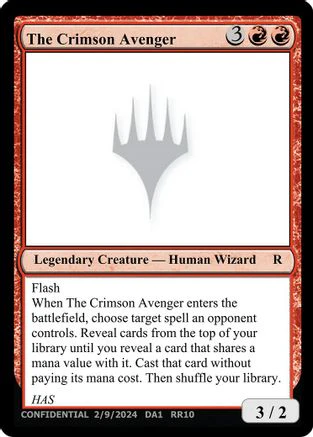 The Crimson Avenger  (-) - [Un-Known Event Playtest Cards]