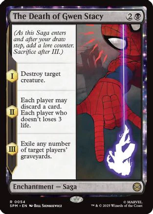 The Death of Gwen Stacy  [Foil]  (SPM-054) - [Marvel's Spider-Man]