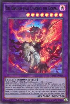 The Dragon that Devours the Dogma [CH01-EN041] - THE CHRONICLES DECK: The Fallen & The Virtuous (All-Foil Edition) 1st Edition - Ultra Rare