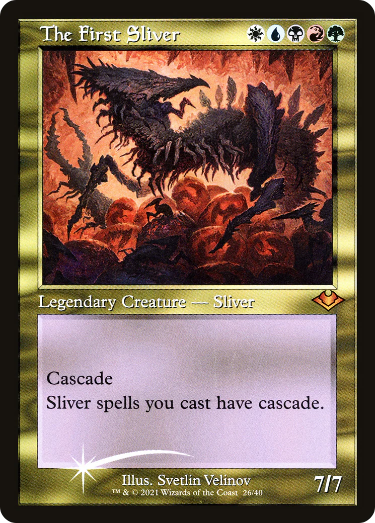 The First Sliver [Etched Foil]  (MH1-026) - [Modern Horizons 1 Timeshifts]