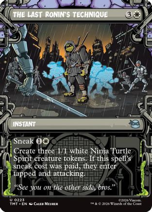The Last Ronin's Technique (Showcase)  [Foil]  (TMT-223) - [Teenage Mutant Ninja Turtles]