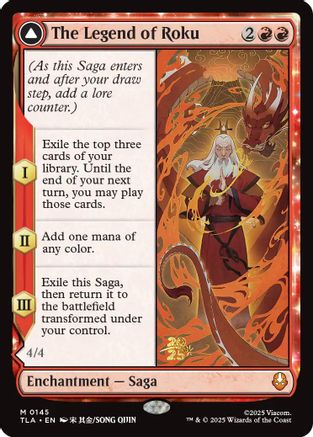 The Legend of Roku  [Foil]  (PRE-145) - [Prerelease Cards]
