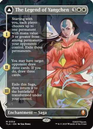 The Legend of Yangchen (Borderless)  [Foil]  (TLA-354) - [Avatar: The Last Airbender]