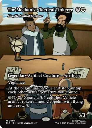The Mechanist, Tactical Tinkerer - Lita, Mechanical Engineer (Borderless)  (TLE-004) - [Avatar: The Last Airbender: Eternal-Legal]