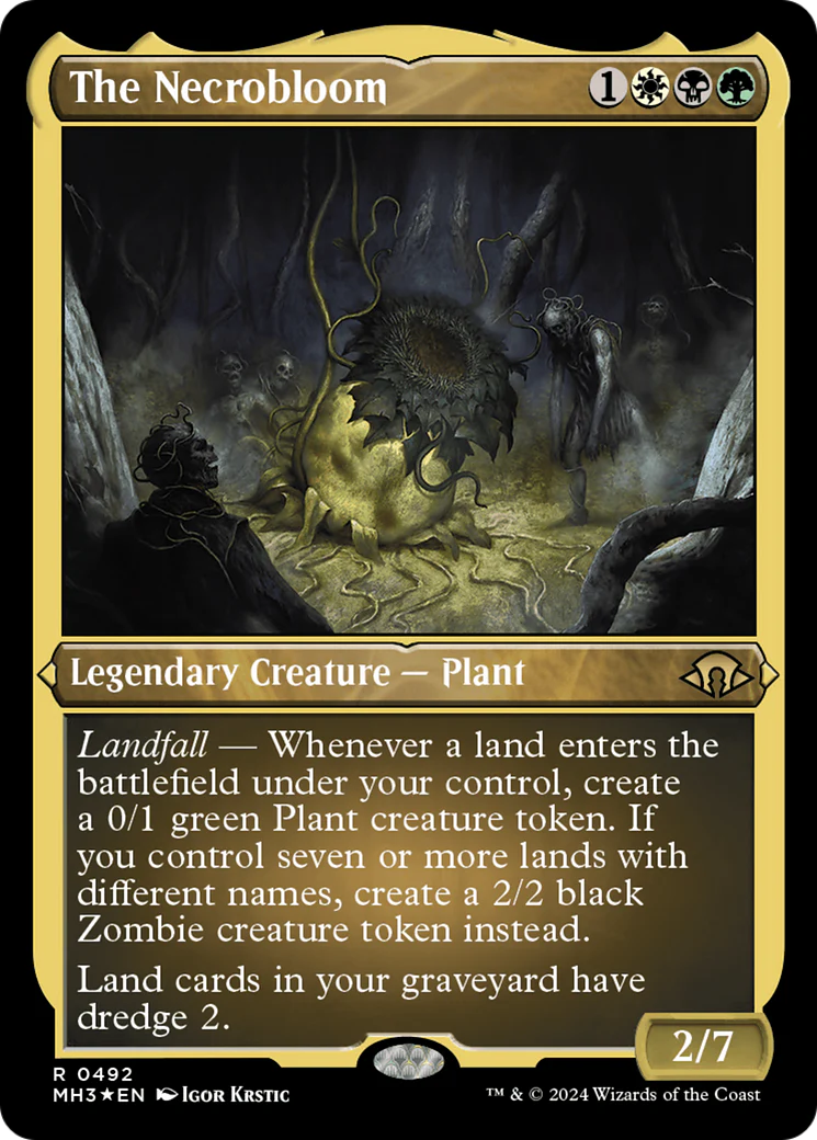 The Necrobloom [Etched Foil]  (MH3-492) - [Modern Horizons 3]