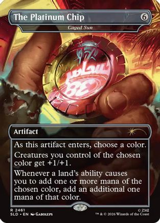 The Platinum Chip - Caged Sun  [Foil]  (SLD-2461) - [Secret Lair Drop Series]
