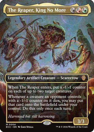 The Reaper, King No More (Borderless)  [Foil]  (ECC-004) - [Commander: Lorwyn Eclipsed]