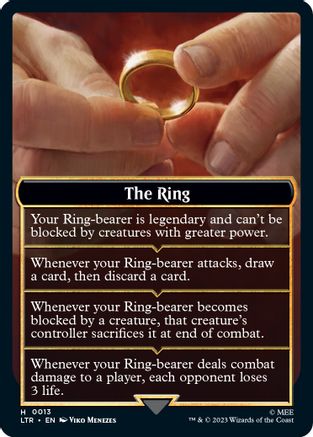 The Ring Helper Card  (LTR-013) - [The Lord of the Rings: Tales of Middle-earth]