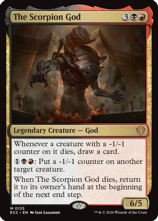 The Scorpion God  (ECC-133) - [Commander: Lorwyn Eclipsed]