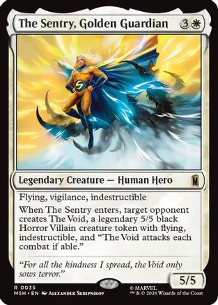 The Sentry, Golden Guardian  [Foil]  (MSH-035) - [Marvel Super Heroes]
