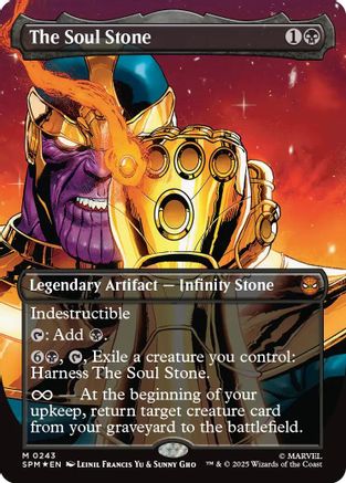 The Soul Stone (Borderless)  [Foil]  (SPM-243) - [Marvel's Spider-Man]