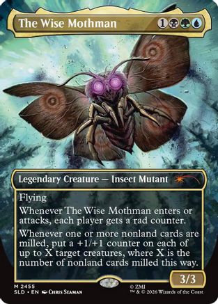 The Wise Mothman  [Foil]  (SLD-2455) - [Secret Lair Drop Series]