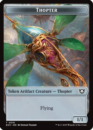 Thopter // Beast (0006) Double-Sided Token  [Foil]  (EOC-16 // 6) - [Commander: Edge of Eternities]