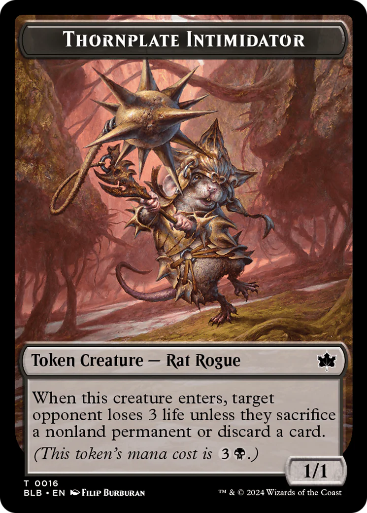 Thornplate Intimidator  (BLB-016) - [Bloomburrow Tokens]