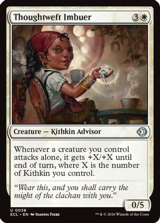 Thoughtweft Imbuer  [Foil]  (ECL-038) - [Lorwyn Eclipsed]