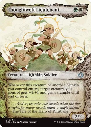 Thoughtweft Lieutenant (Showcase)  [Foil]  (ECL-343) - [Lorwyn Eclipsed]