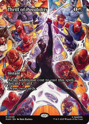 Thrill of Possibility (Borderless)  [Foil]  (MAR-028) - [Marvel Eternal-Legal]
