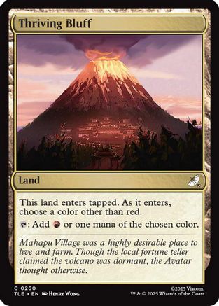 Thriving Bluff  [Foil]  (TLA-260) - [Avatar: The Last Airbender]