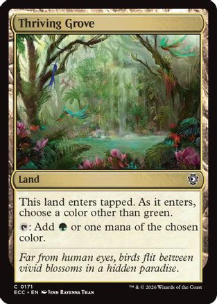 Thriving Grove  (ECC-171) - [Commander: Lorwyn Eclipsed]