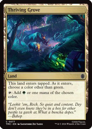 Thriving Grove  [Foil]  (TMC-077) - [Commander: Teenage Mutant Ninja Turtles]