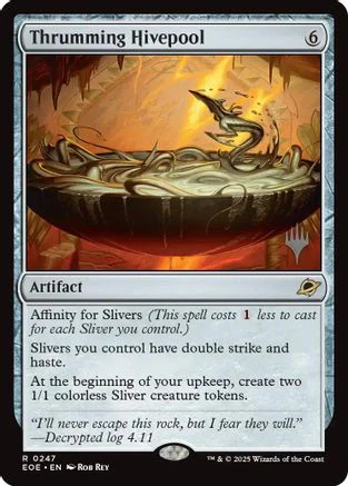 Thrumming Hivepool  [Foil]  (PPEOE-247) - [Promo Pack: Edge of Eternities]