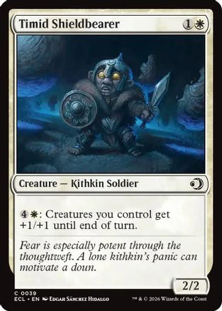 Timid Shieldbearer  [Foil]  (ECL-039) - [Lorwyn Eclipsed]