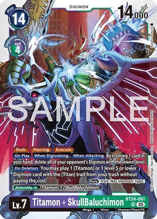 Titamon + SkullBaluchimon (BT24-081) - [Time Stranger] Foil