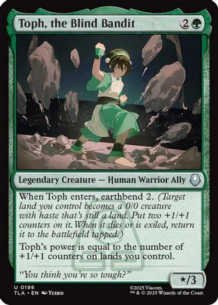 Toph, the Blind Bandit  [Foil]  (TLA-198) - [Avatar: The Last Airbender]