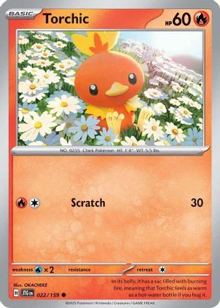 Torchic  - (022/159) Reverse Holofoil [SV09 Journey Together]