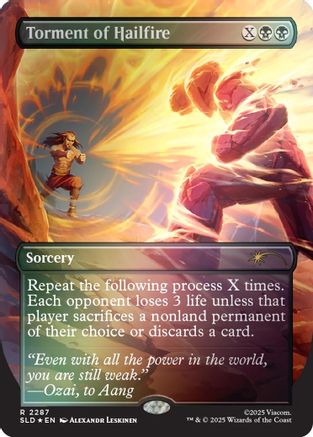 Torment of Hailfire (2287) (Rainbow Foil)  [Foil]  (SLD-2287) - [Secret Lair Drop Series]