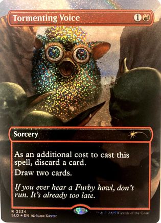 Tormenting Voice (Confetti Foil)  [Foil]  (SLD-2334) - [Secret Lair Drop Series]