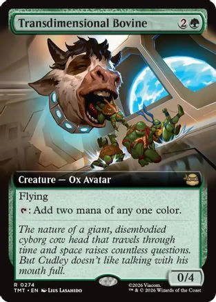 Transdimensional Bovine (Extended Art)  [Foil]  (TMT-274) - [Teenage Mutant Ninja Turtles]