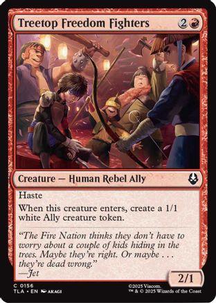 Treetop Freedom Fighters  [Foil]  (TLA-156) - [Avatar: The Last Airbender]